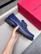 Ferragamo Man Blue Calfskin Business Leather Shoes 0428102 (6)_th.jpg